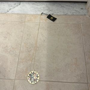 House of Harlow 1960 Abalone Marble Sunburst Necklace NEW WITH TAGS INCLUDED!!